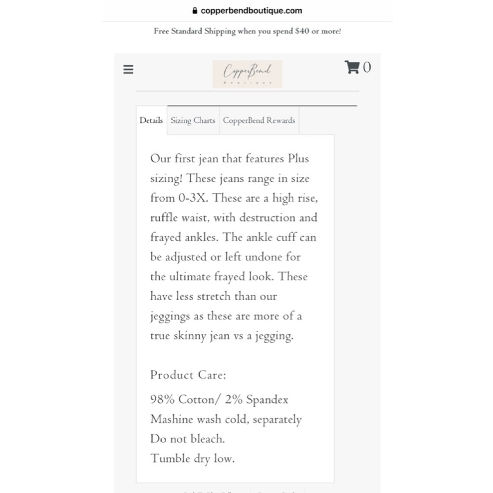 💕1 Left💕Plus Size-High Rise Destructed Jeans❤️HP - Picture 6 of 8